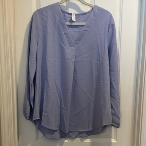 Lavender V-Neck Women's Top